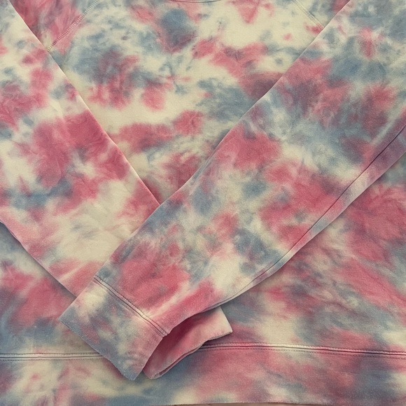 Sanctuary tie dye pink blue ombré modal blend relaxed fit sweater, size S boho - Picture 13 of 16
